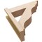 Ekena Millwork 5 1/2-in W x 18-in D x 18-in H Funston Trad Rough Cedar Woodgrain TimberThane Outlooker, Primed Tan OUTUR055X18X18FST04RCPR - alternate 3